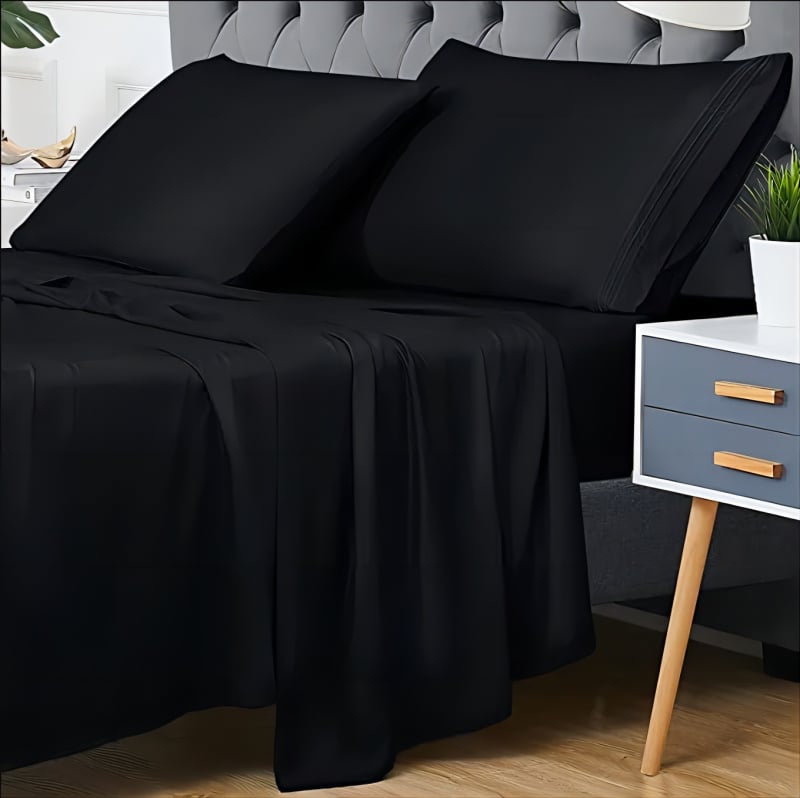 Štvordielny bavlnený set posteľnej bielizne, 100% bavlna, 80 vlákien na palec, reaktívny tlač a farbenie, hotelový štýl