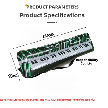 Nafukovacia PVC elektronická klávesová hračka, vhodná pre chlapcov aj dievčatá vo veku 7–14 rokov, balenie OPP