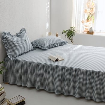 Wallen βαμβακερό κάλυμμα κρεβατιού, ύφανση με βαμμένα νήματα, αντίδραση βαφής, μοτίβο 14863995