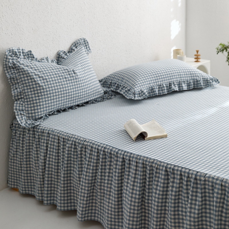 Wallen βαμβακερό κάλυμμα κρεβατιού, ύφανση με βαμμένα νήματα, αντίδραση βαφής, μοτίβο 14863995