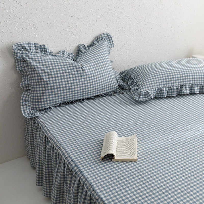 Wallen βαμβακερό κάλυμμα κρεβατιού, ύφανση με βαμμένα νήματα, αντίδραση βαφής, μοτίβο 14863995