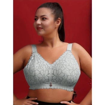 Бюстиера от дантела, нейлон основен плат, памучна подплата, без презрамки