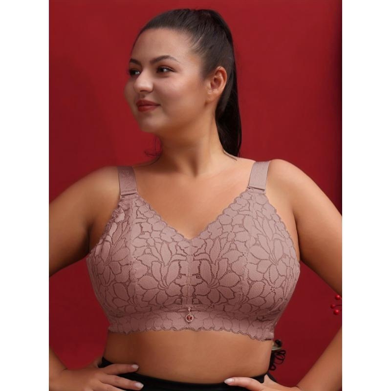 Бюстиера от дантела, нейлон основен плат, памучна подплата, без презрамки