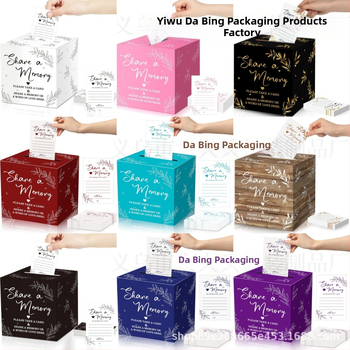 Pamätná krabička na kartičky, Materiál: Jammed, Štýl: Moderná jednoduchosť, Spracovanie: Tlač, Darček k narodeninám, maturite a párty