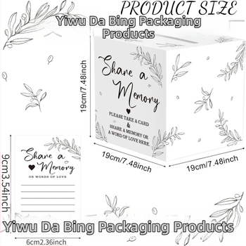 Pamätná krabička na kartičky, Materiál: Jammed, Štýl: Moderná jednoduchosť, Spracovanie: Tlač, Darček k narodeninám, maturite a párty