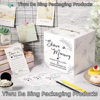 Pamätná krabička na kartičky, Materiál: Jammed, Štýl: Moderná jednoduchosť, Spracovanie: Tlač, Darček k narodeninám, maturite a párty