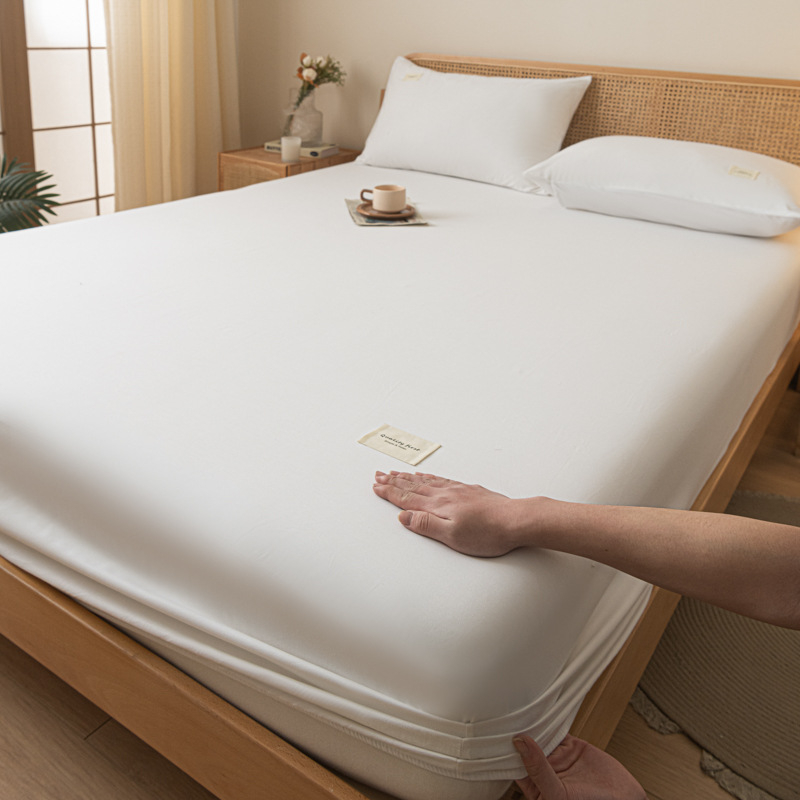 Σεντόνι στρώματος με λάστιχο από 100% βαμβάκι, ύφανση twill, βαφή αντίδρασης, 40 νήματα, πυκνότητα 133x72