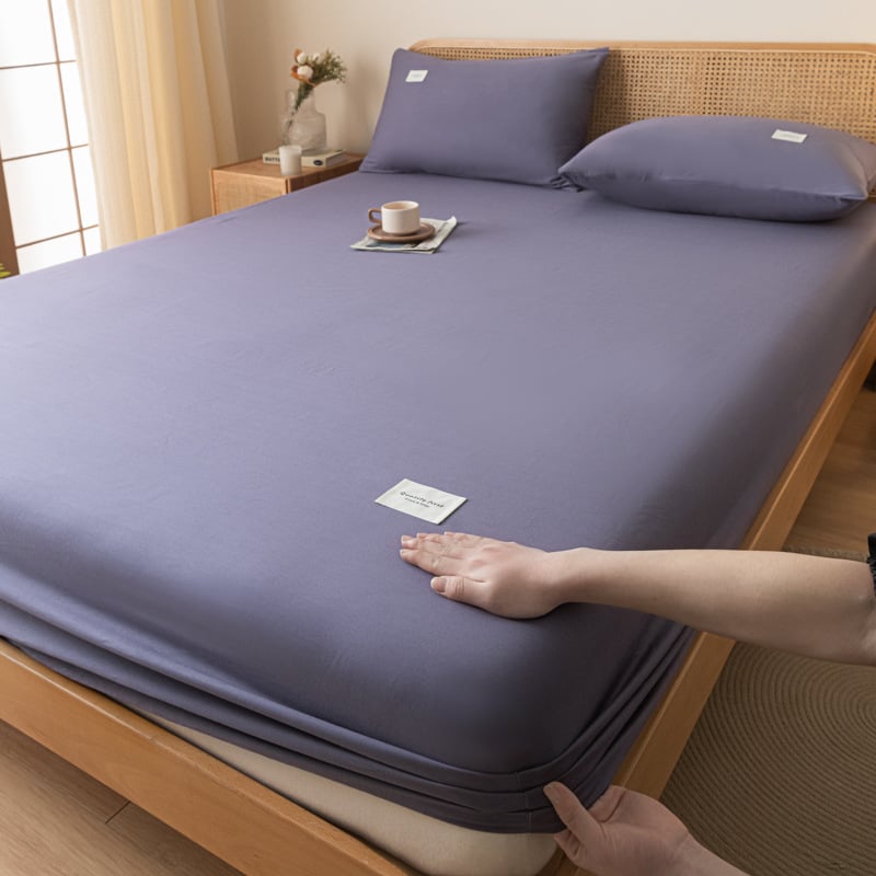 Σεντόνι στρώματος με λάστιχο από 100% βαμβάκι, ύφανση twill, βαφή αντίδρασης, 40 νήματα, πυκνότητα 133x72