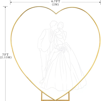 Set železná oblúková sada na balóniky pre svadbu so srdcovou konštrukciou, moderný štýl, prispôsobiteľná rámová zostava, kartónové balenie