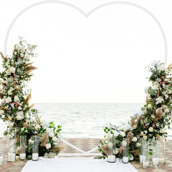 Set železná oblúková sada na balóniky pre svadbu so srdcovou konštrukciou, moderný štýl, prispôsobiteľná rámová zostava, kartónové balenie