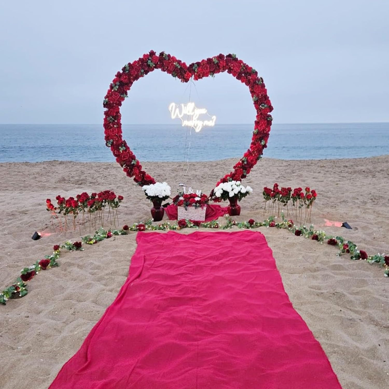 Set železná oblúková sada na balóniky pre svadbu so srdcovou konštrukciou, moderný štýl, prispôsobiteľná rámová zostava, kartónové balenie