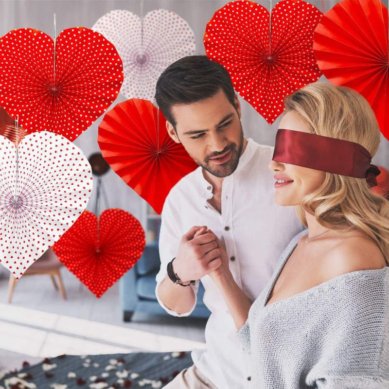 Papirni ventilator za uređenje prostora – moderan stil, dekor Dan zaljubljenih i Kineski Dan zaljubljenih