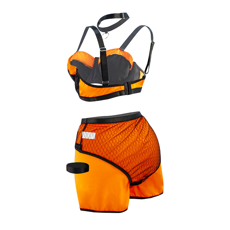 Seksualus tinklinis pižamos komplektas moterims su šortelėmis, Milk Silk audinys, poliesteris