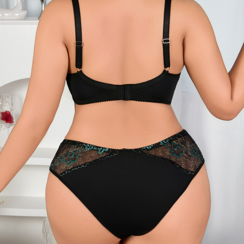 Bustier set s Push-upom a podporou poprsia, pohár typu Rabbit Ear, pevné dvojité ramienka, polyester-spandex materiál