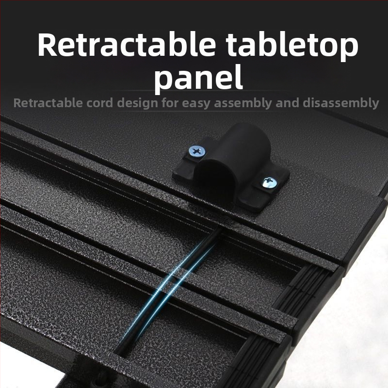 Egg Roll Table — Āra ārā saliekams garais galds kempingam un BBQ, no oglekļa tērauda, saliekams, Egg Roll stils