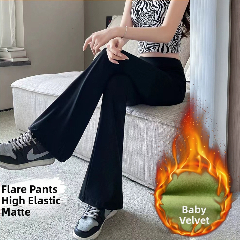 Nailona–spandexa maisījuma flēra bikses, bieza auduma, augsta elastība, slaids piegriezums, pilsētas stils