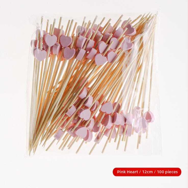 Sada ovocných vidličiek z bambusu — Pre dospelých; Materiál: Bambus; Import: Nie; Značka: Other