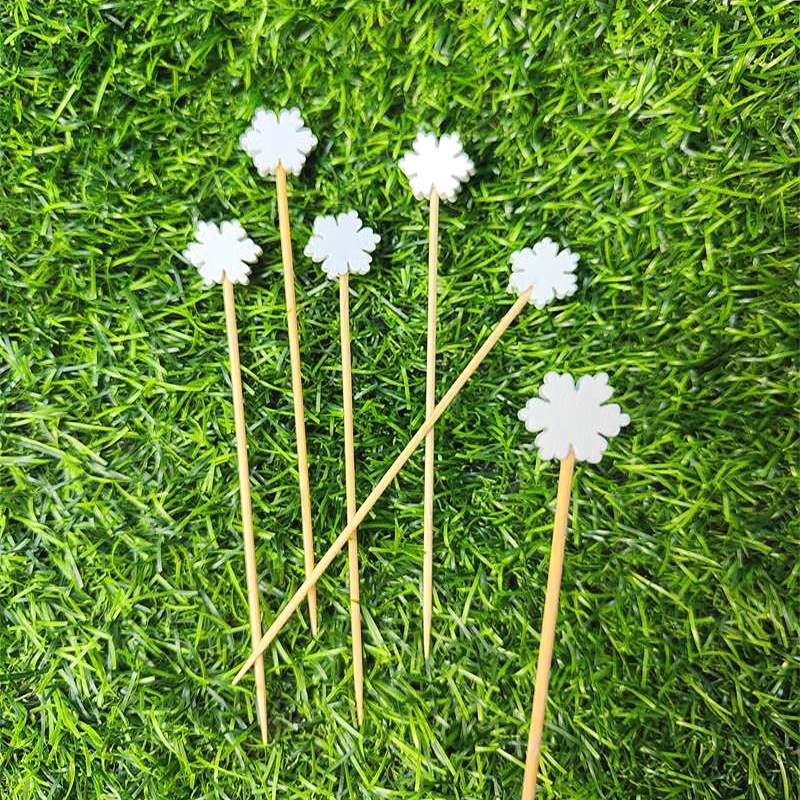 Sada ovocných vidličiek z bambusu — Pre dospelých; Materiál: Bambus; Import: Nie; Značka: Other