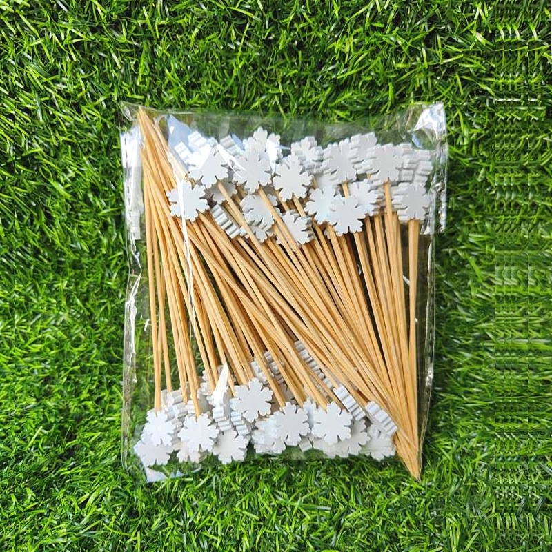 Sada ovocných vidličiek z bambusu — Pre dospelých; Materiál: Bambus; Import: Nie; Značka: Other