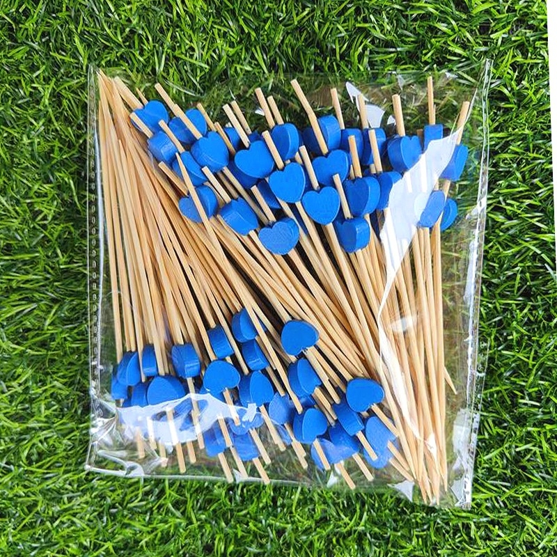 Sada ovocných vidličiek z bambusu — Pre dospelých; Materiál: Bambus; Import: Nie; Značka: Other