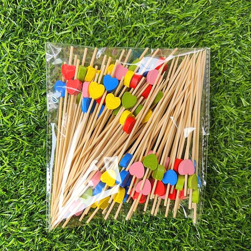 Sada ovocných vidličiek z bambusu — Pre dospelých; Materiál: Bambus; Import: Nie; Značka: Other