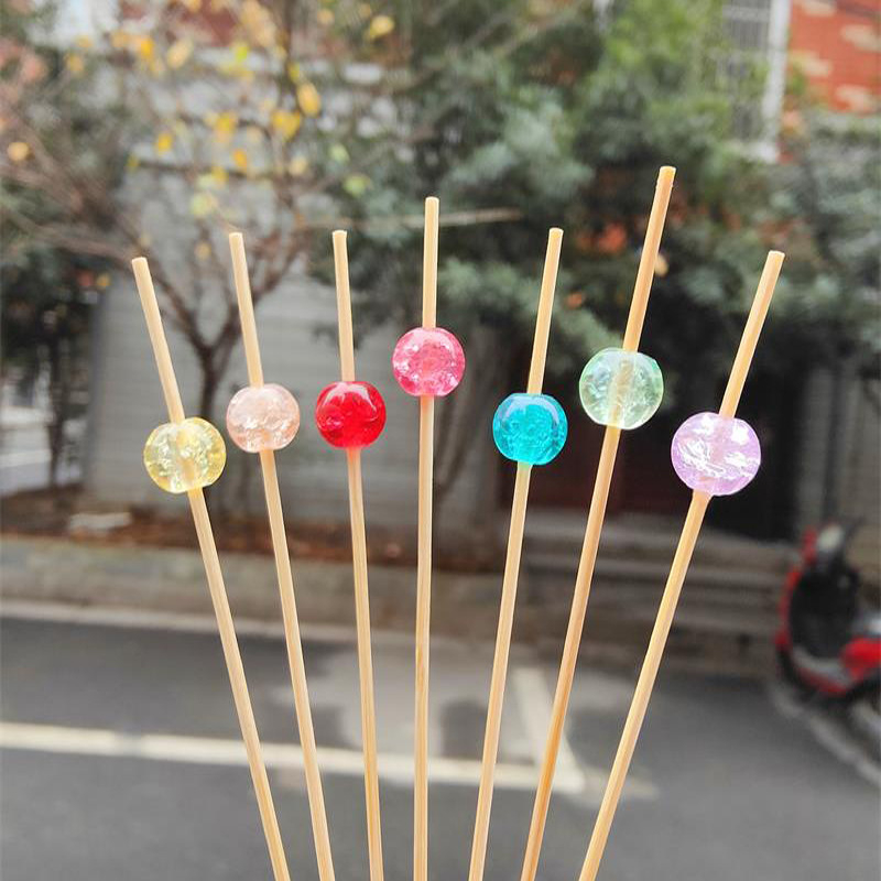 Sada ovocných vidličiek z bambusu — Pre dospelých; Materiál: Bambus; Import: Nie; Značka: Other