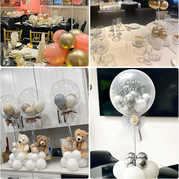 Stalak stolne balonske kolone — srcoliki oblik, materijal: aluminijska folija, tip balona: igračka balon, marka Xinhong