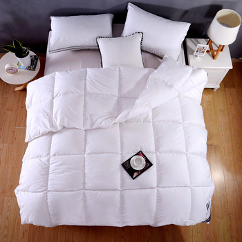 Одеяло кадифено-пера за всички сезони — Brushed и Quilted, анти-пера тъкан, запълване от обикновено влакно