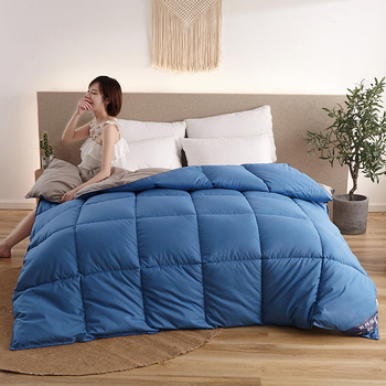 Одеяло кадифено-пера за всички сезони — Brushed и Quilted, анти-пера тъкан, запълване от обикновено влакно