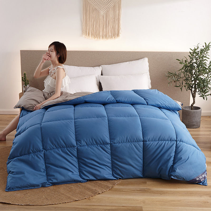 Одеяло кадифено-пера за всички сезони — Brushed и Quilted, анти-пера тъкан, запълване от обикновено влакно