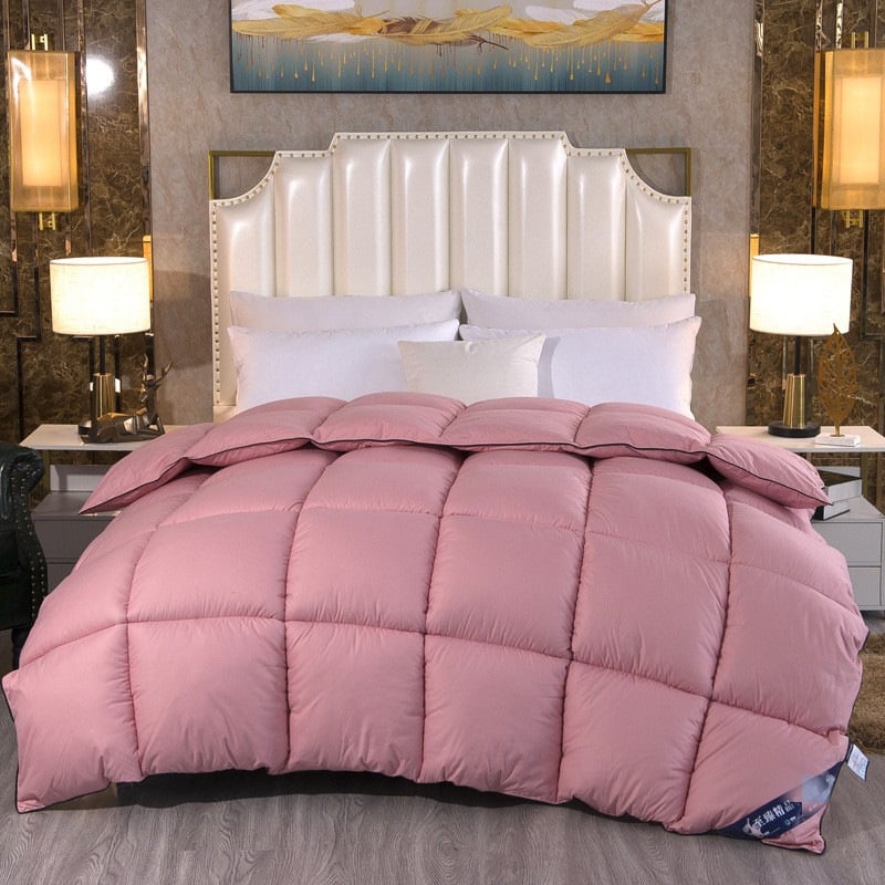 Одеяло кадифено-пера за всички сезони — Brushed и Quilted, анти-пера тъкан, запълване от обикновено влакно