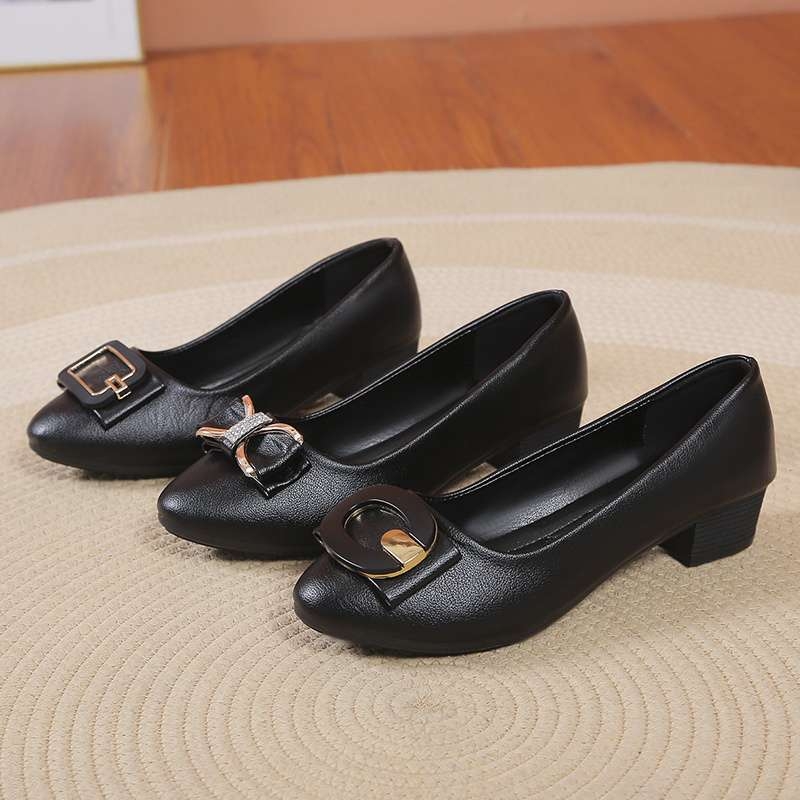 Moteriški slip-on balerinos su smailiu nosimi, PU viršus, PU padas, Korejos stilius