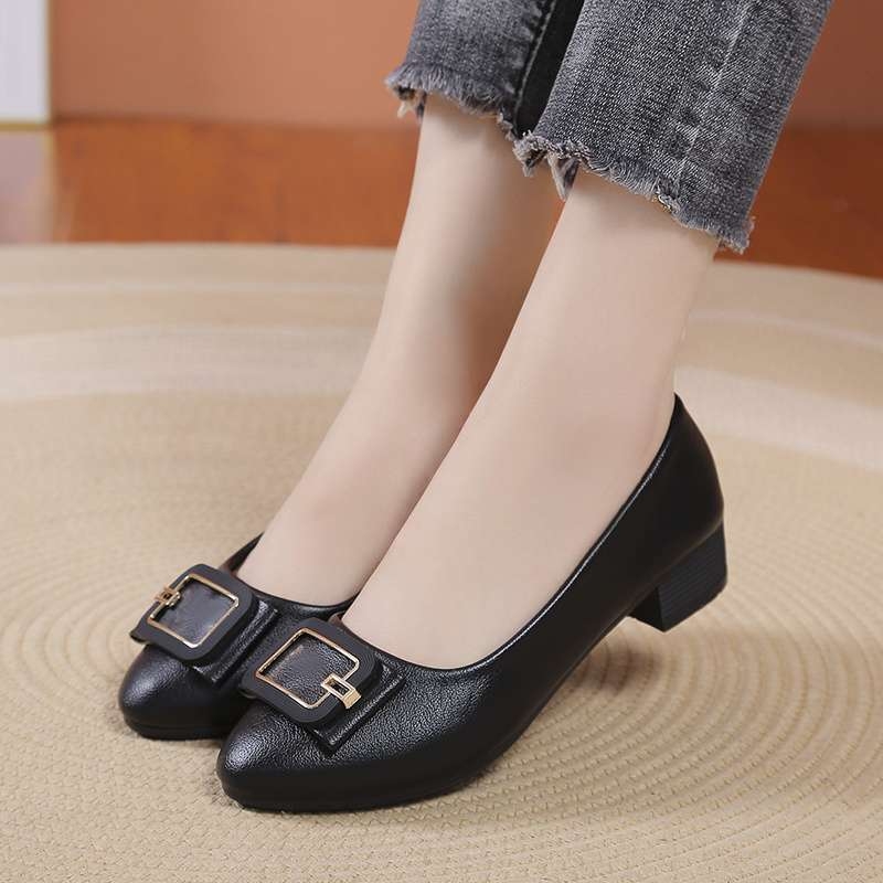 Moteriški slip-on balerinos su smailiu nosimi, PU viršus, PU padas, Korejos stilius