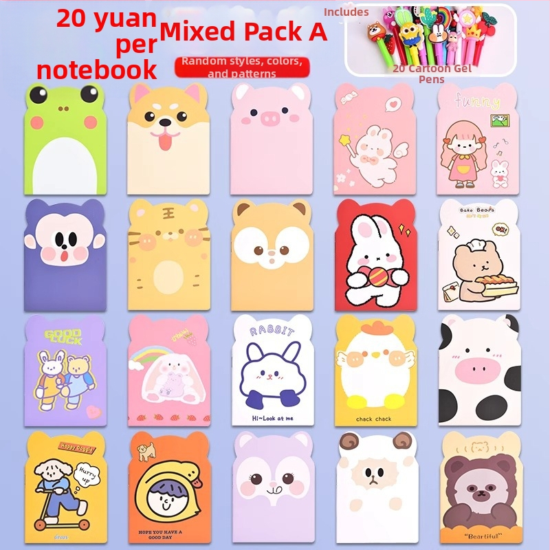 Xin Kaiyang Cartoon Zápisník – obal z papiera, vysoko kvalitný papier, roztomilý japonsko-kórejský štýl