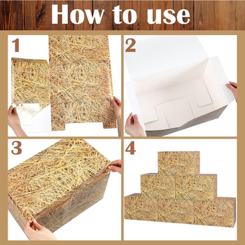 Dekoratívna kartónová krabička na westernovú párty, papierový rekvizit k fotografovaniu, darček pre deti