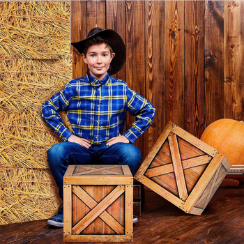 Dekoratívna kartónová krabička na westernovú párty, papierový rekvizit k fotografovaniu, darček pre deti