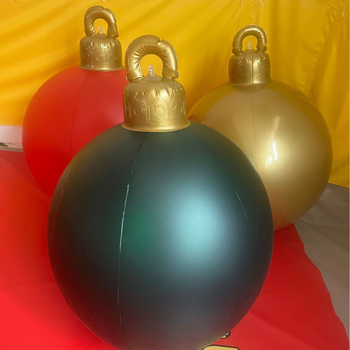 PVC nafukovacia vianočná guľa - moderný minimalistický štýl, vysokofrekvenčná tepelná fúzia, model ZY-696