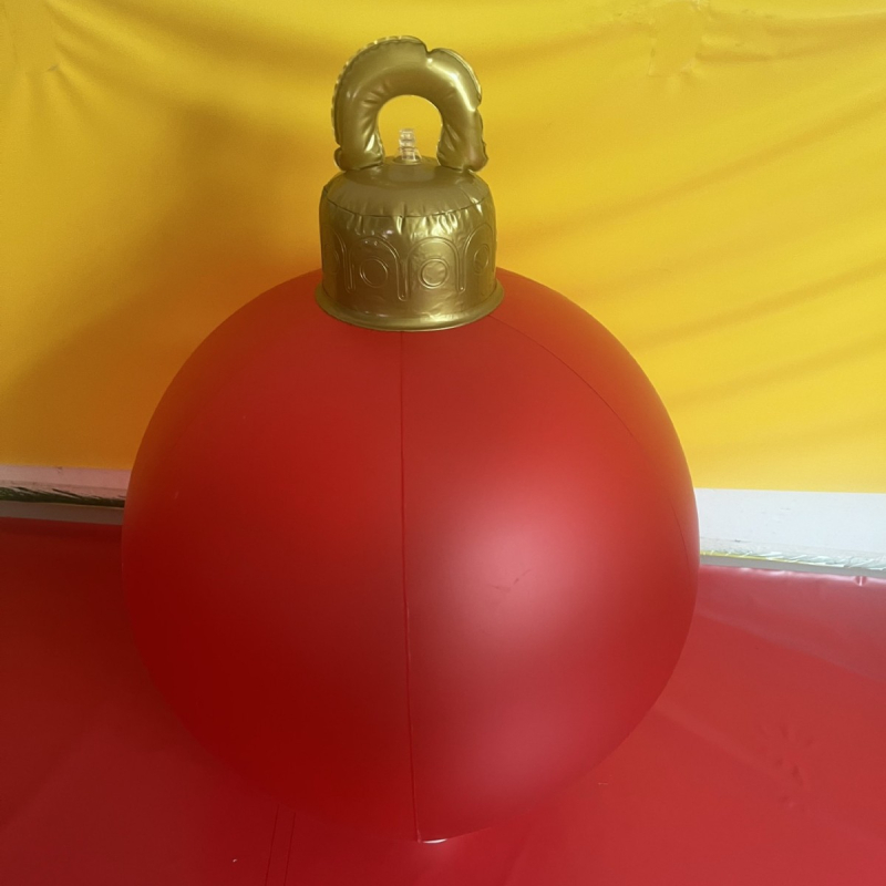 PVC nafukovacia vianočná guľa - moderný minimalistický štýl, vysokofrekvenčná tepelná fúzia, model ZY-696