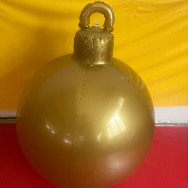 PVC nafukovacia vianočná guľa - moderný minimalistický štýl, vysokofrekvenčná tepelná fúzia, model ZY-696