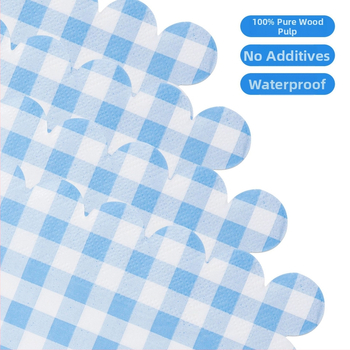 Jednorázové servítky Lace plaid model, 3-vrstvové, 20 ks, celulóza zo virginového dreva