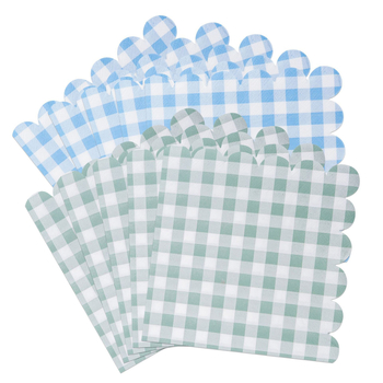 Jednorázové servítky Lace plaid model, 3-vrstvové, 20 ks, celulóza zo virginového dreva