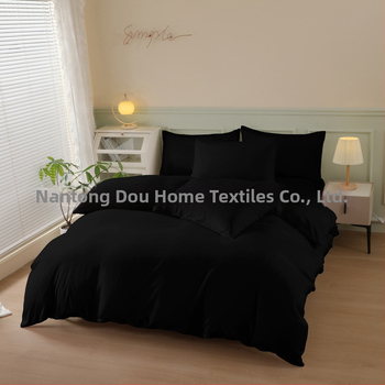 Trojdielny set obliečok na prikrývku s 2 povlaky na vankúš, chemické vlákno, ploché tkanie, 110 g/m², reaktívny potisk a farbenie, nordický štýl