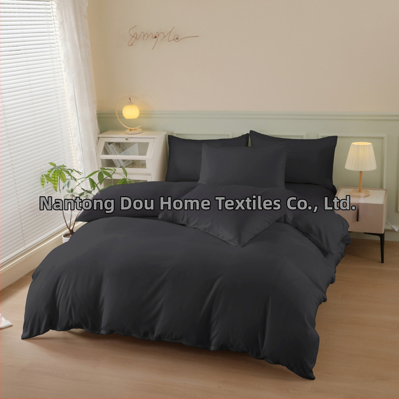 Trojdielny set obliečok na prikrývku s 2 povlaky na vankúš, chemické vlákno, ploché tkanie, 110 g/m², reaktívny potisk a farbenie, nordický štýl