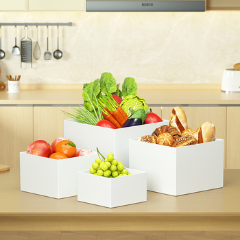 MTESI ABS päťstranná štvorcová výstavná schránka na stolný displej s vlastným logom