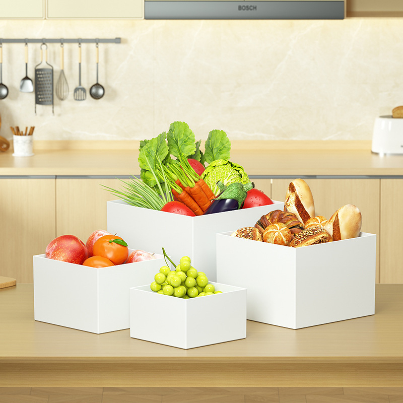 MTESI ABS päťstranná štvorcová výstavná schránka na stolný displej s vlastným logom