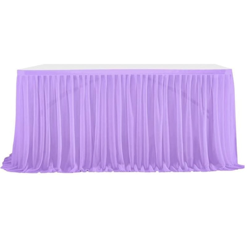 Φούστα τραπεζιού - Πολυεστέρας, Ορθογώνια, Μονόχρωμη, Παραδοσιακός Στυλ