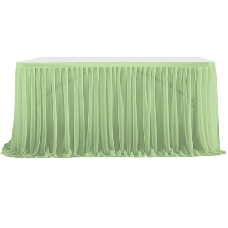 Φούστα τραπεζιού - Πολυεστέρας, Ορθογώνια, Μονόχρωμη, Παραδοσιακός Στυλ