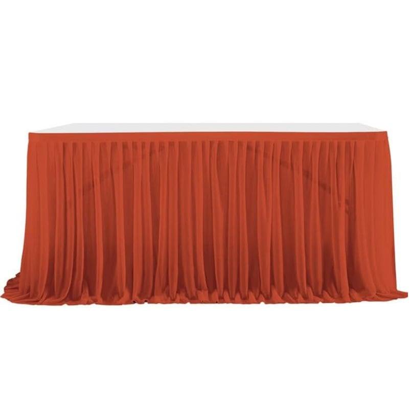 Φούστα τραπεζιού - Πολυεστέρας, Ορθογώνια, Μονόχρωμη, Παραδοσιακός Στυλ