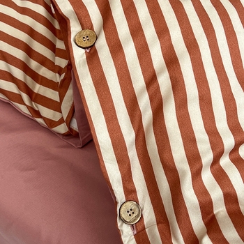 Belia četverodijelni set posteljine od poliestera s reaktivnim ispisom na twill tkanini, brušena završnica; Muji inspiriran minimalistički stil; pruge, jednobojan ili geometrijski uzorak