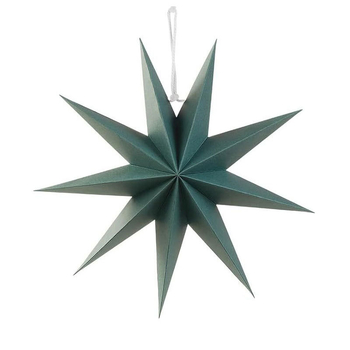 Origami papierová hviezda, vianočná ozdoba na zavesenie, kartón, moderný minimalistický štýl
